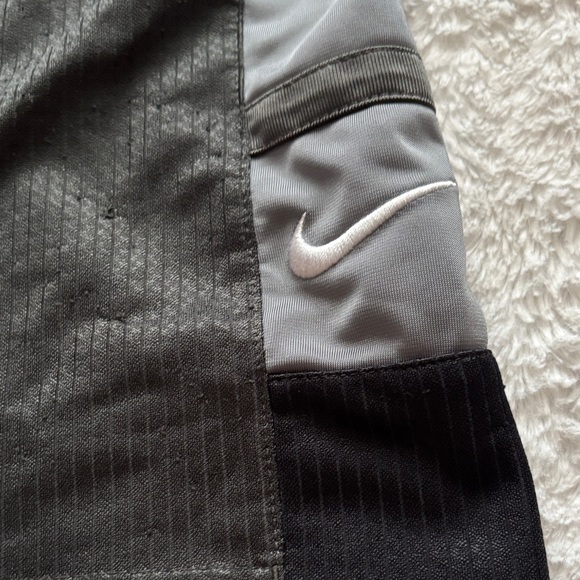 Nike Boys Charcoal and Gray Athletic Shorts - Picture 5 of 9